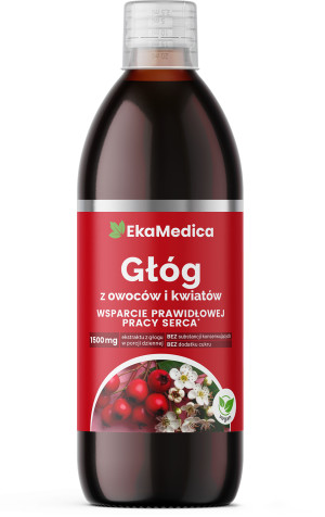 Ekamedica, Głóg z owoców i kwiatów, płyn, 500 ml