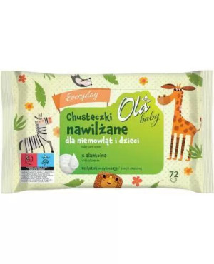 Ola Baby Chusteczki dla niemowląt i dzieci, 72 sztuki