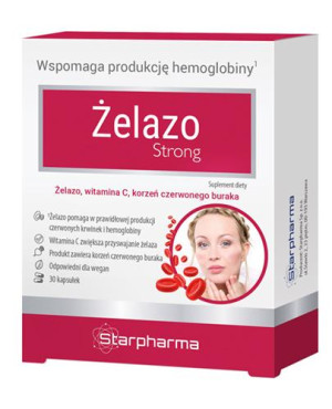 Żelazo Strong, 30 kapsułek