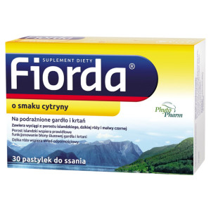 Fiorda o smaku cytryny, pastylki, 30 sztuk