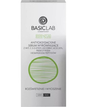 Basiclab Antyoksydacyjne serum wyrównujące z witaminą C 20% Rozświetlenie i Wyciszenie, 30 ml