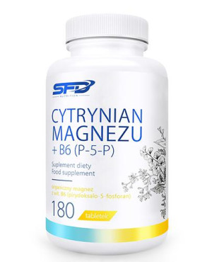 SFD Cytrynian magnezu + B6 (P-5-P), 180 tabletek