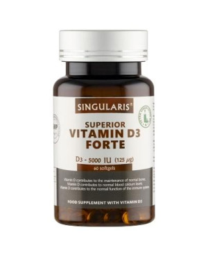 Singularis Superior Witamina D3 Forte 5000 j. m., kapsułki, 60 sztuk