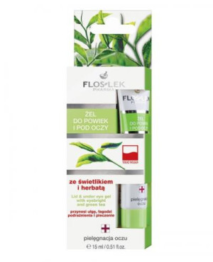 FLOS-LEK Żel pod oczy ze świetlikiem i herbatą, 15 g