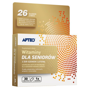 Witaminy dla seniorów Apteo, tabletki, 30 sztuk