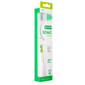 Gum Sonic Daily Biała Szczoteczka Soniczna, 1 sztuka