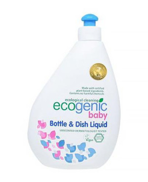 Ecogenic, Ekologiczny Płyn do mycia butelek, smoczków i zabawek, bezzapachowy, 500 ml