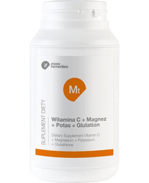 Invex Remedies Witamina C + Magnez + Potas + Glutation, 450 g
