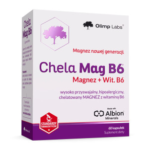 Olimp, Chela-Mag B6 Magnez + Witamina B6, kapsułki, 60 sztuk