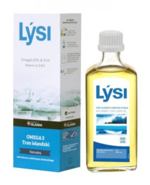 Lysi Tran islandzki naturalny, olej, 240 ml