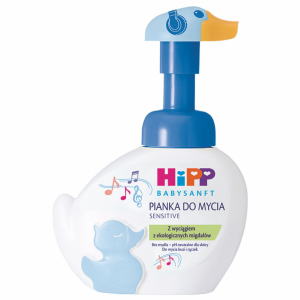 HiPP Babysanft, Pianka-Kaczuszka do mycia twarzy i rąk, od 1. dnia życia, Muzyk, 250 ml