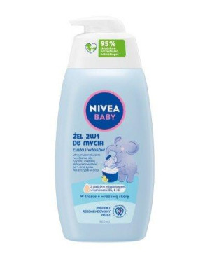 NIVEA BABY Żel 2w1 do mycia ciała i włosów, 500 ml