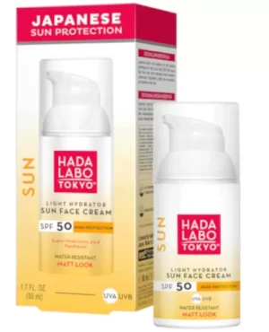 Hada Labo Tokyo Sun wodoodporny nawilżający krem do twarzy SPF50 50 ml