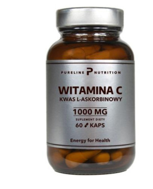 PURELINE NUTRITION Witamina C 1000 mg, 60 kapsułek