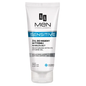 AA Men Sensitive żel do higieny intymnej nawilżający do skóry bardzo wrażliwej, 200 ml