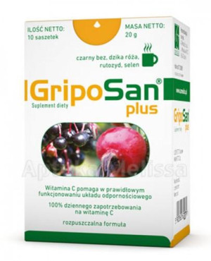 GRIPOSAN PLUS Wzmocnienie odporności - 10 sasz.