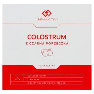 Genactiv Colostrum z czarną porzeczką, saszetki, 30 sztuk