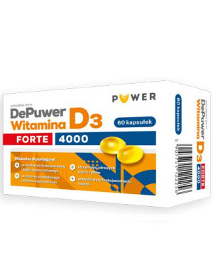 Puwer DePuwer Witamina D3 Forte 4000 - 60 tabl. - cena, opinie, składniki