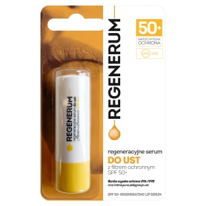 REGENERUM Regeneracyjne serum do ust z filtrem ochronnym SPF 50+, 5 g