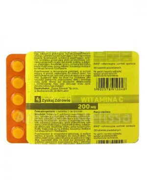 Zyskaj Zdrowie Witamina C 200 mg, tabletki, 30 sztuk