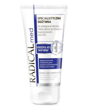 Ideepharm Radical Med Odżywka specjalistyczna do pielęgnacji włosów i skóry głowy ze zmianami łuszczycowymi oraz AZS, 200 ml