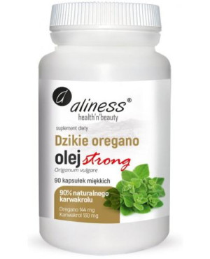 Aliness Dzikie Oregano Olej strong, 90 kapsułek
