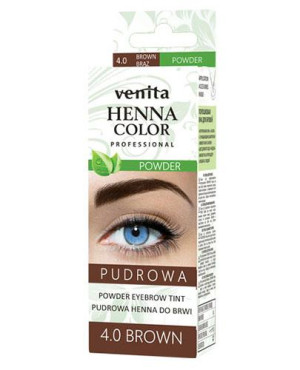 VENITA Henna Do brwi pudrowa 4.0 Brąz, 1 sztuka