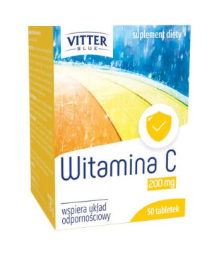 VITTER BLUE Witamina C 200 mg - 50 tabl.