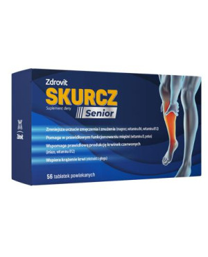 Zdrovit Skurcz Senior, tabletki powlekane, 56 sztuk