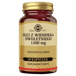 SOLGAR OLEJ Z WIESIOŁKA DWULETNIEGO 1300 mg - 30 kaps.
