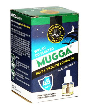 MUGGA Wkład Płyn na komary 45 nocy, 35 ml