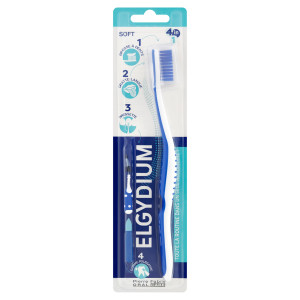 Elgydium, Szczoteczka do zębów 4w1, miękka, 1 sztuka