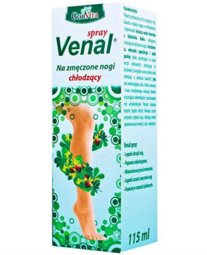 Gorvita Venal Spray na zmęczone nogi, 115 ml - cena, opinie, właściwości