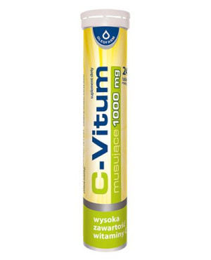 C-Vitum musujące 1000 mg, 24 tabletki musujące