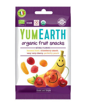 YumEarth Organic Żelki bez żelatyny EKO, 50 g, cena, opinie, właściwości