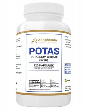 Altopharma Potas Potassium citrate 350 mg, 120 kapsułek