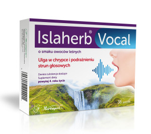 Islaherb Vocal, pastylki do ssania, 36 sztuk