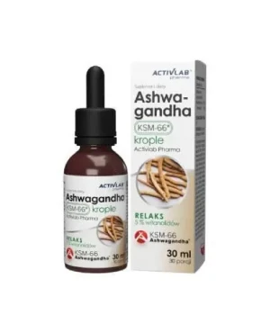 Activlab Pharma Ashwagandha KSM-66 krople, 30 ml