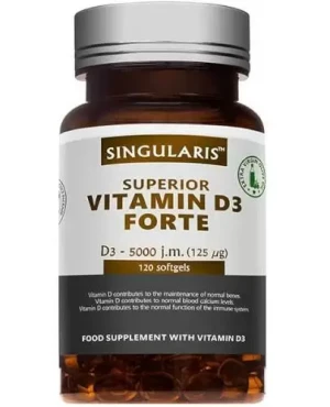 Singularis Superior witamina D3 Forte 5000 j.m., kapsułki, 120 sztuk