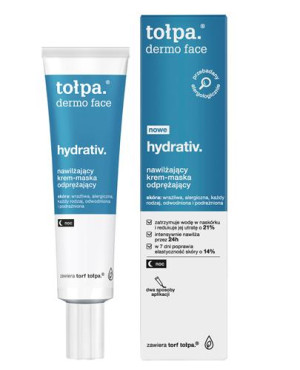 TOŁPA DERMO FACE HYDRATIV Nawilżający krem maska odprężający na noc, 40 ml