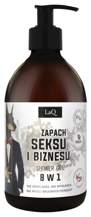 LaQ Żel pod prysznic o zapachu seksu i biznesu 8w1, 500 ml