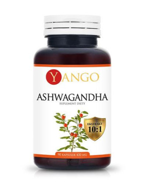 Yango, Ashwagandha Ekstrakt 10:1 520 mg, kapsułki, 90 sztuk