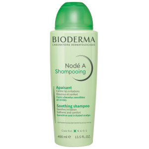 Bioderma, Node A Shampooing Apaisant, Szampon łagodzący do wrażliwej i podrażnionej skóry głowy, 400 ml