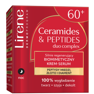 Lirene Silnie regenerujący biomimetyczny krem-serum na noc 60+, 50 ml