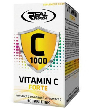 Real Pharm Vitamin C Forte - 90 tabl. - cena, opinie, skład