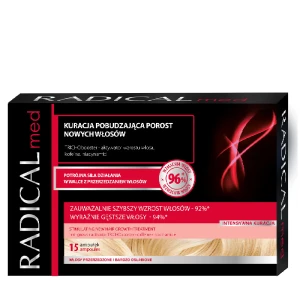 Ideepharm Radical Med, kuracja pobudzająca porost nowych włosów, ampułki, 15 x 5 ml