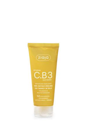 Ziaja Witamina C.B3 Niacynamid Naturalnie Nawilżamy Nie-Zwykły Peeling do twarzy w żelu, 100 ml