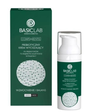 Basiclab Prebiotyczny, krem wyciszający 5% prebiotyk 1% wąkrotki azjatyckiej, 50 ml