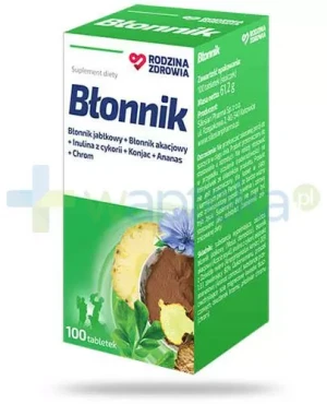 Rodzina Zdrowia, Błonnik, tabletki, 100 sztuk