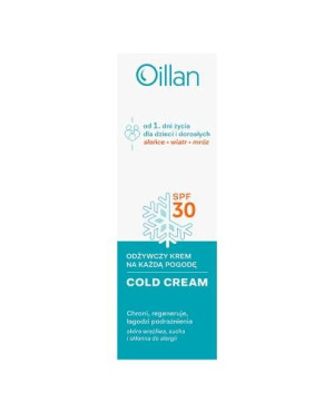 Oillan Cold Cream krem do twarzy SPF30, 50 ml